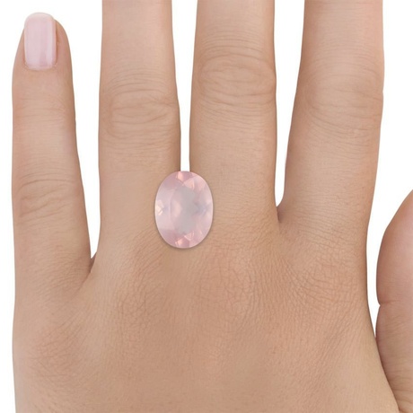 16x12mm Pink Oval Rose Quartz | QZRBZ16X12OV3