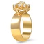 The Ashlee Ring, smalltop view on a hand