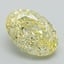 4.28 Ct. Fancy Intense Yellow Oval Lab Grown Diamond