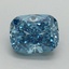 1.14 Ct. Fancy Vivid Blue Cushion Lab Grown Diamond
