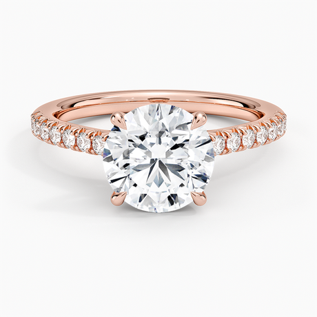 14K Rose Gold Delicate Sienna Diamond Ring