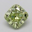 2.01 Ct. Fancy Intense  Green Cushion Lab Grown Diamond