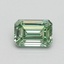 0.72 Ct. Fancy Intense Pacific Green Emerald Lab Grown Diamond