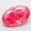 8.04 Ct. Fancy Vivid  Pink Oval Lab Grown Diamond