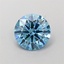1.06 Ct. Fancy Vivid  Blue Round Lab Grown Diamond