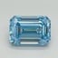 4.10 Ct. Fancy Vivid Blue Emerald Lab Grown Diamond
