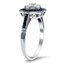 The Marylouise Ring, smalltop view on a hand