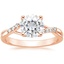 14K Rose Gold Chamise Diamond Ring (1/15 ct. tw.), smalltop view