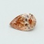 0.30 Ct. Fancy Intense Pinkish Orange Pear Lab Grown Diamond