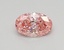0.26 Ct. Fancy Vivid Pink Oval Lab Grown Diamond