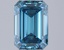 2.45 Ct. Fancy Vivid Blue Emerald Lab Grown Diamond