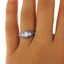 The Jordan Ring, smalltop view on a hand