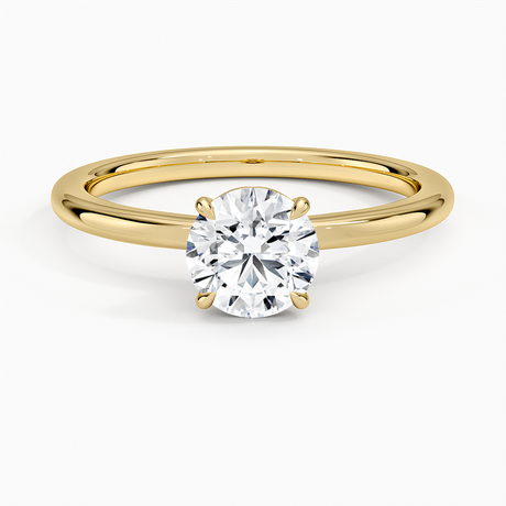 Hidden Heart Solitaire Ring