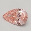 0.63 Ct. Fancy Vivid Pink Pear Lab Grown Diamond