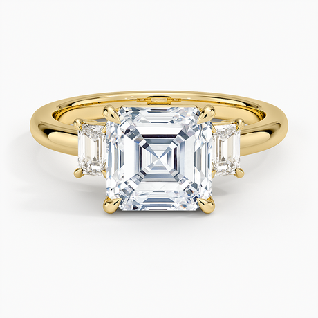 Three Stone Diamond Engagement Ring - Rhiannon