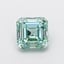 2.54 Ct. Fancy Vivid Green Asscher Lab Grown Diamond