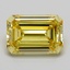 7.06 Ct. Fancy Intense  Yellow Emerald Lab Grown Diamond