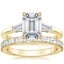 18K Yellow Gold Symphony Diamond Ring (1/2 ct. tw.) with Gemma Diamond Ring (1/2 ct. tw.)