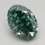 2.38 Ct. Fancy Vivid Green Oval Lab Grown Diamond