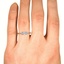 The Tylie Ring, smallzoomed in top view on a hand