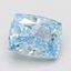 1.56 Ct. Fancy Vivid Blue Cushion Lab Grown Diamond