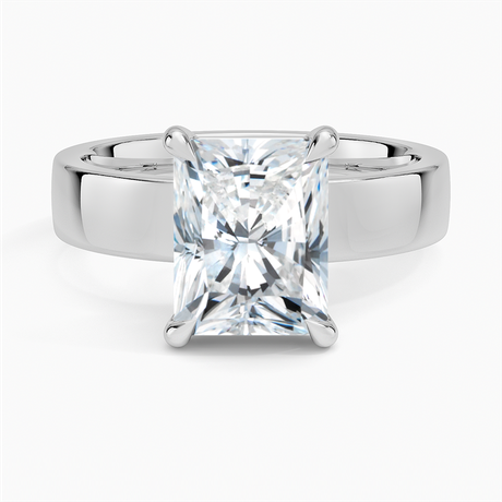 18K White Gold Peyton 4mm Solitaire Ring