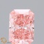 0.50 Ct. Fancy Vivid Pink Radiant Lab Grown Diamond