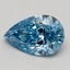 2.50 Ct. Fancy Vivid Blue Pear Lab Grown Diamond