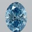2.05 Ct. Fancy Vivid Blue Oval Lab Grown Diamond