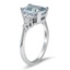 Aquamarine and Diamond Baguette Ring, smallview