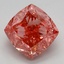 2.61 Ct. Fancy Vivid Pink Cushion Lab Grown Diamond