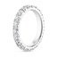 18K White Gold French Pavé Eternity Diamond Ring (2 ct. tw.), smallside view