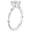 18K White Gold Cleo Diamond Ring, smallside view