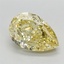 2.43 Ct. Fancy Intense Yellow Pear Lab Grown Diamond