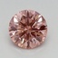 0.63 Ct. Fancy Vivid Pink Round Lab Grown Diamond