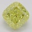 1.33 Ct. Fancy Vivid Yellow Cushion Diamond