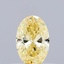 0.32 Ct. Fancy Yellow Oval Lab Grown Diamond