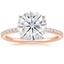 14K Rose Gold Ballad Half Coverage Diamond Ring (1/8 ct. tw.), smalltop view