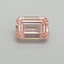 1.01 Ct. Fancy Vivid Pink Emerald Lab Grown Diamond