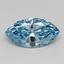 0.49 Ct. Fancy Vivid Blue Marquise Lab Grown Diamond