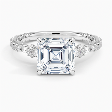 18K White Gold Primrose Diamond Ring