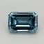 0.60 Ct. Fancy Vivid Greenish Blue Emerald Lab Grown Diamond