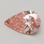 0.51 Ct. Fancy Vivid Pink Pear Lab Grown Diamond