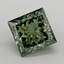 3.08 Ct. Fancy Vivid  Green Princess Lab Grown Diamond