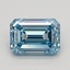 1.04 Ct. Fancy Intense Blue Emerald Lab Grown Diamond