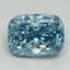 2.00 Ct. Fancy Vivid Blue Cushion Lab Grown Diamond