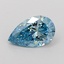 1.08 Ct. Fancy Vivid Blue Pear Lab Grown Diamond