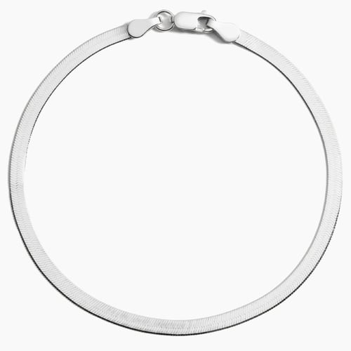Silver Citrine Bezel Bracelet