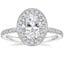 18K White Gold Vintage Waverly Halo Diamond Ring (1/2 ct. tw.), smalltop view