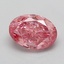 1.54 Ct. Fancy Vivid  Pink Oval Lab Grown Diamond